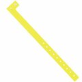 Bsc Preferred 3/4'' x 10'' Day-Glo Yellow Plastic Wristbands, 500PK WR120YE